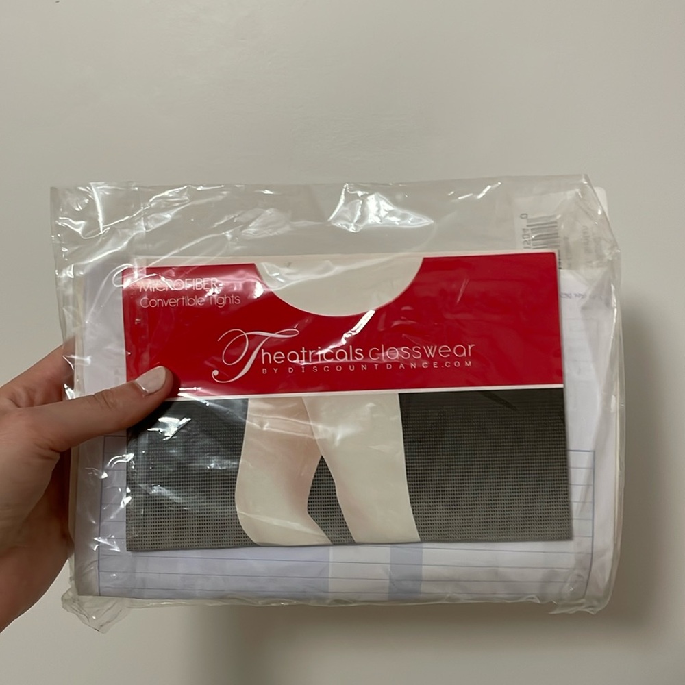 Theatricals classwear microfiber convertible, tights in nude